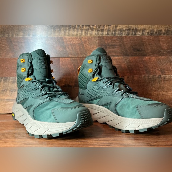 Hoka One One Other - Men’s Hoka Anacapa Mid GTX, new, size 9. Olive green with grey trim.